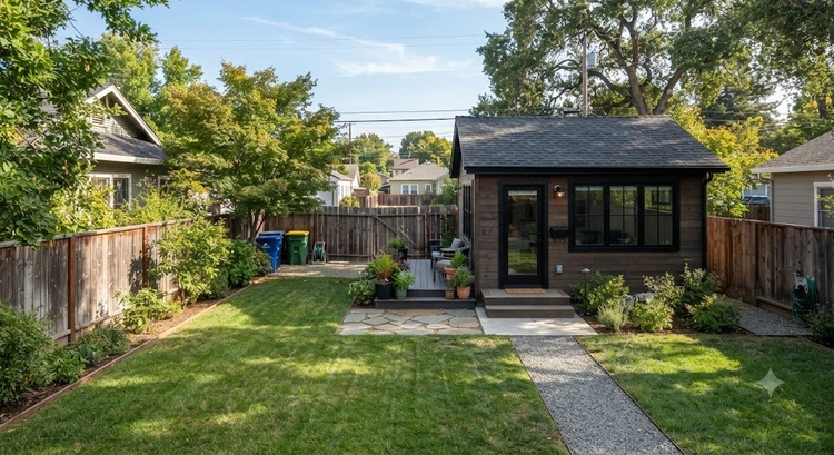 Comparison chart of detached garage ADU size limits across South Bay cities