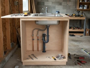 JADU Kitchenette Plumbing: Sink, Water Line, and Drain Requirements