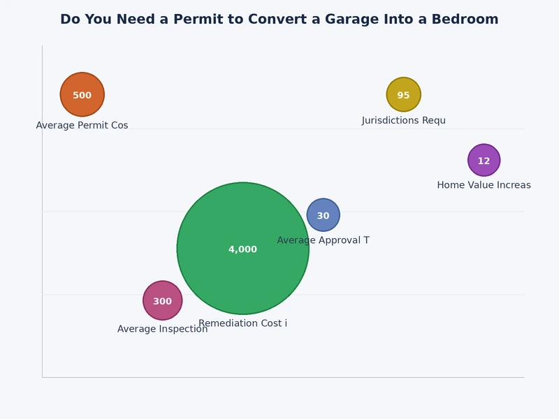 Chart comparing permit review timelines for garage bedroom conversions across South Bay cities