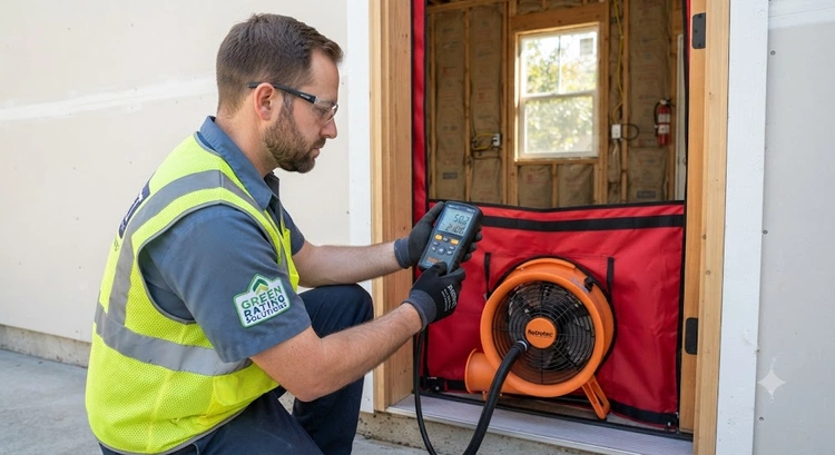 Inspección de cumplimiento energético Title 24 para ADU en garaje con mejoras de aislamiento y ventanas